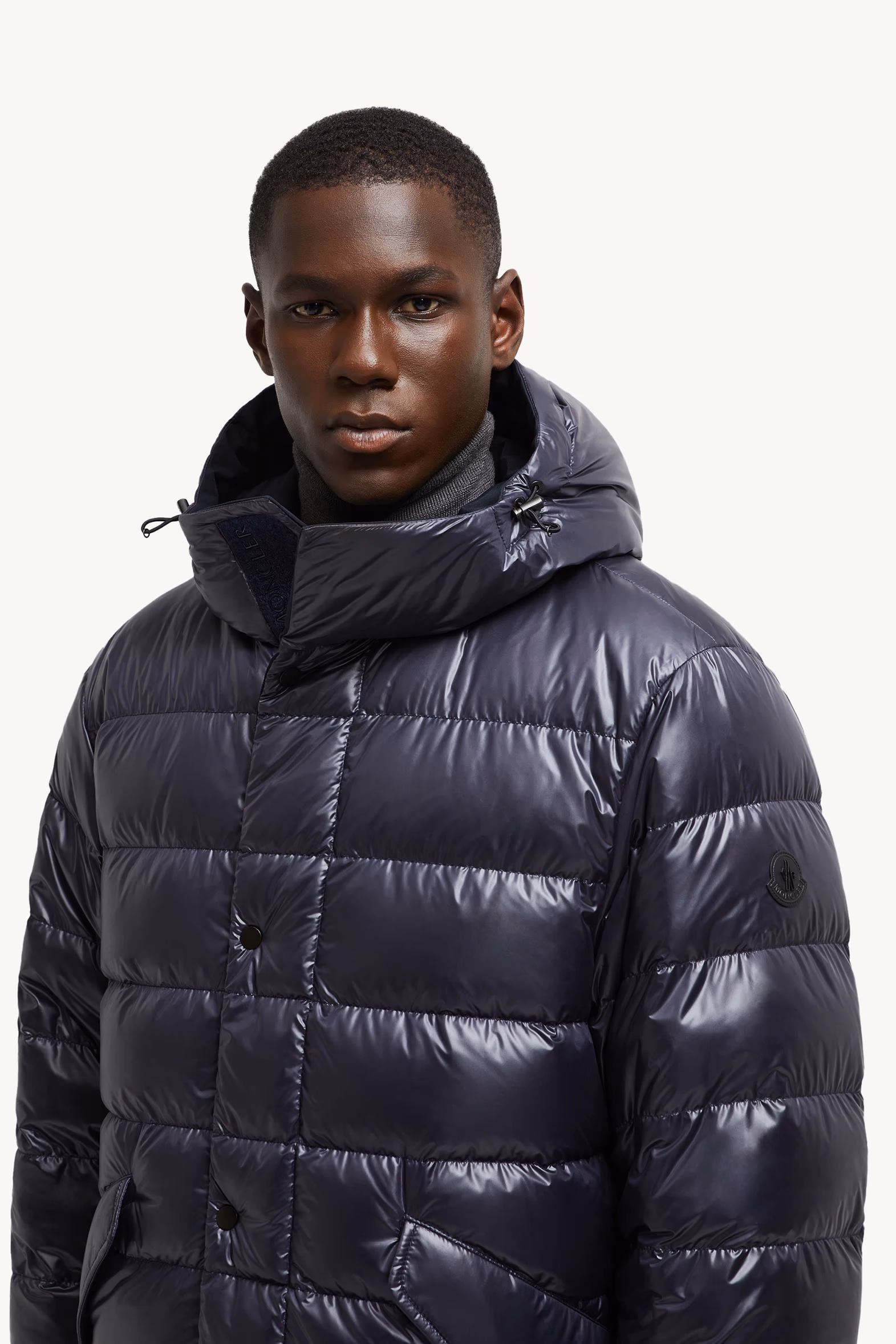 Fowey Reversible Hooded Short Down Jacket Men Navy Blue Moncler 9